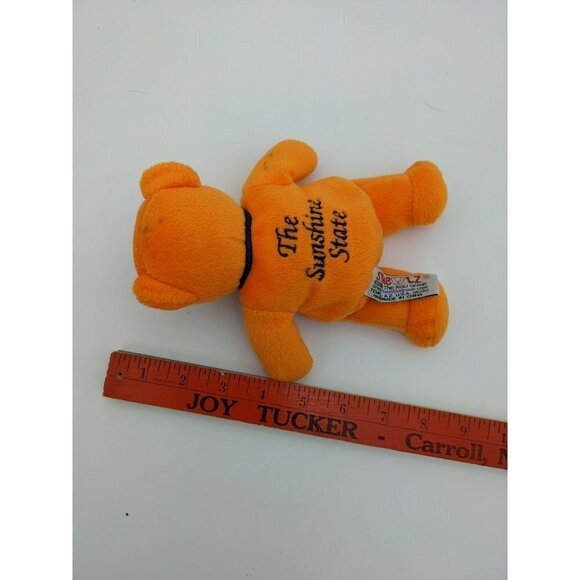 Symbolz Florida Sunshine state Orange Beanie Bear Patriotic Plush USA 7" - Picture 6 of 6
